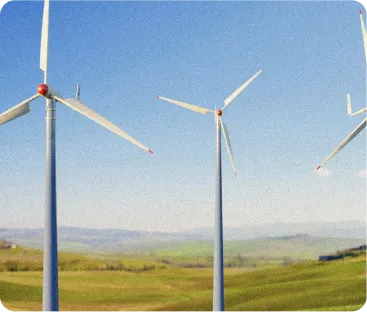a wind turbine farm